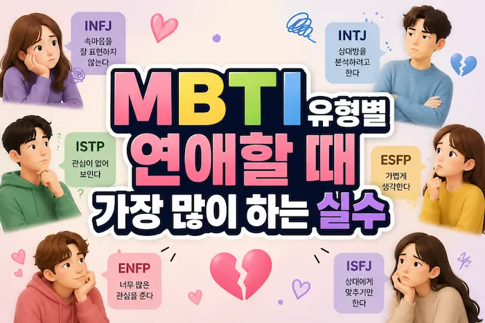 mbti연애실수