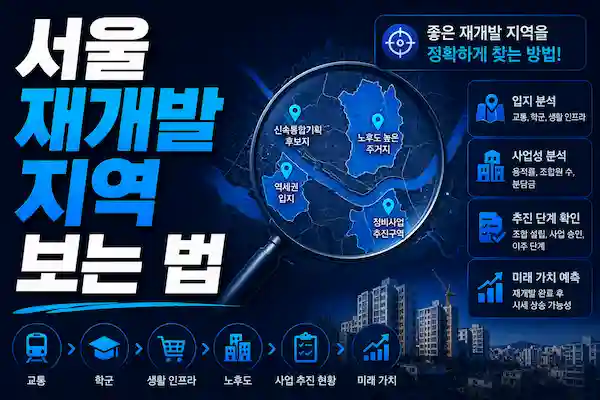 서울 재개발 지역 보는 법, 초보 투자자도 10분 만에 확인하는 방법 총 정리