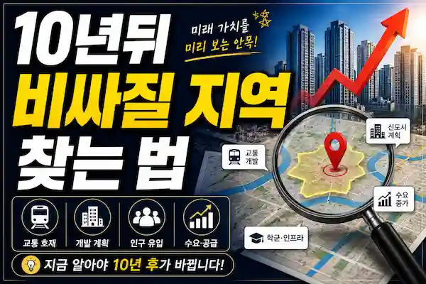 10년 뒤 비싸질 지역 찾는 법, 부동산 고수들은 이미 보는 미래 가치 체크 리스트