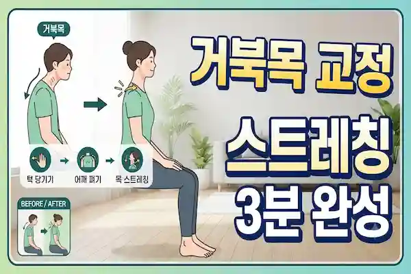거북 목 교정 스트레칭, 하루 10분으로 목 통증 줄이는 가장 효과적인 방법 총 정리