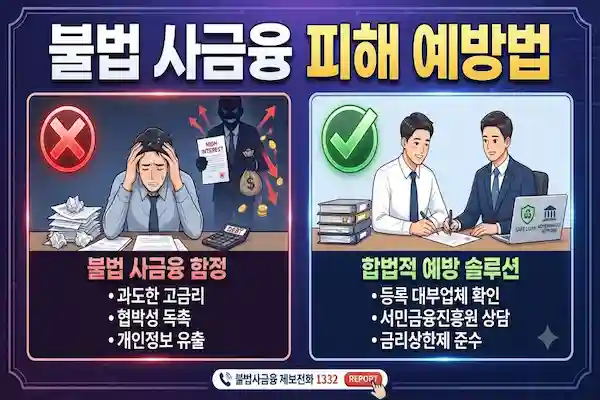 불법 사 금융 피해 예방 법! 급할수록 확인해야 할 위험 신호와 안전한 대출 이용 가이드