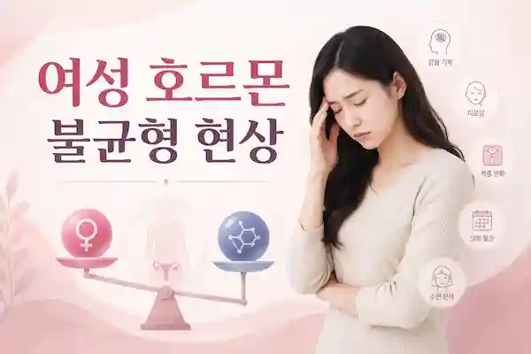여성 호르몬 불균형 현상, 생리 불순부터 체중 증가까지 나타나는 신호 총 정리