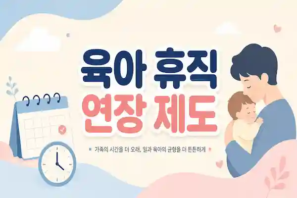 육아 휴직 연장 제도 총 정리, 최대 몇 년까지 가능할까? 신청 조건부터 급여까지 한 번에 확인