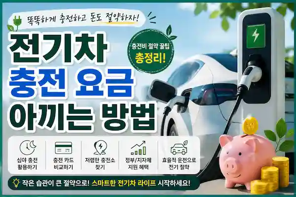 전기 차 충전 요금 아끼는 방법, 매달 충전 비 절반까지 줄이는 실전 꿀 팁 총 정리