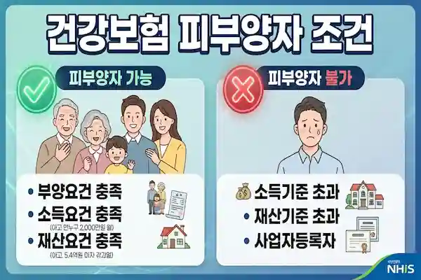 건강보험 피부양자 조건 총 정리! 소득 2,000만 원 이하라도 탈락하는 이유